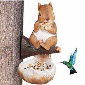 Bird Feeder Drinkers Bowls Yard Garden Decor Squirrel Tree Hugger Outdoor Pet Feeding Tools Birds Accessories Garden Ornaments