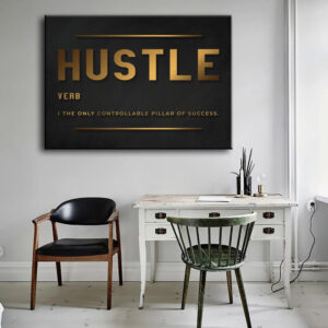 Grinding Hustle Success Inspirational Poster Printing Office Decor Canvas Painting