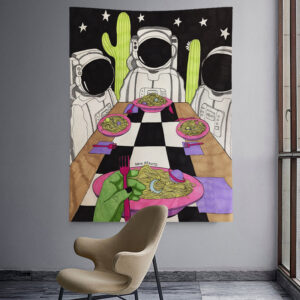New Architecture Spaceman Bumandala Room Decor Tapestry